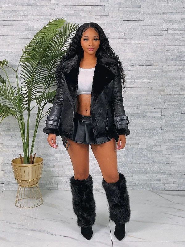 JK864P - INNER FUR BIKER JACKET Elasticated Jacket Padded Jacket Insulated Jacket