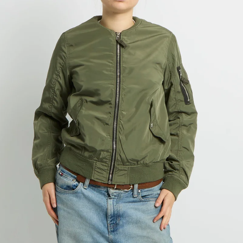 Lightweight Bomber Jacket - UK 10 Rayon Jacket Velvet Jacket Corduroy Jacket