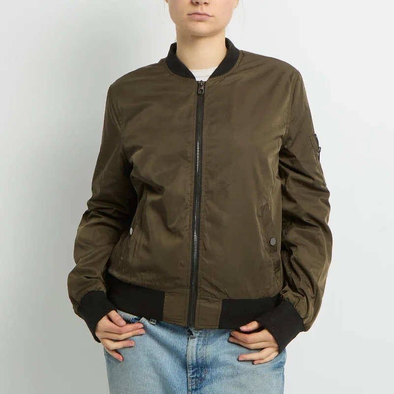 Lightweight Bomber Jacket - UK 10 Jersey Jacket Tulle Jacket Batik Jacket