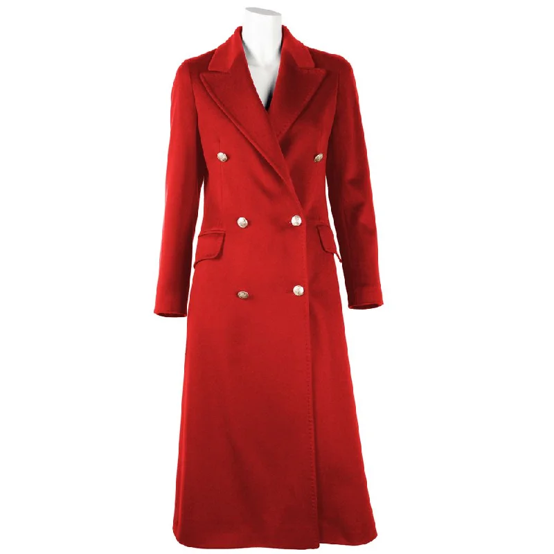 Made in Italy Red Wool Vergine Jackets & Coat Chenille Jacket Brocade Jacket Lace Jacket Made in Italy Red Wool Vergine Jackets & Coat Chenille Jacket Brocade Jacket Lace Jacket
