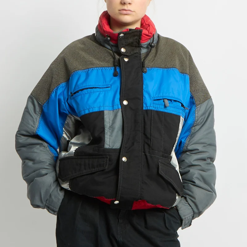 Metallic Detail Ski Jacket - UK 14 Fitted Jacket Loose Jacket Oversized Jacket
