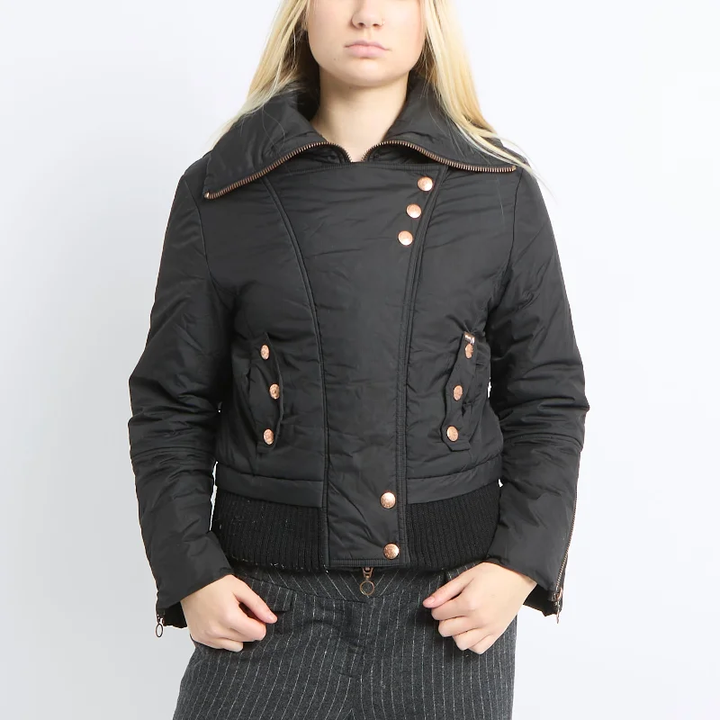 Phard Puffer Jacket - UK 10 Striped Jacket Polka Dot Jacket Floral Jacket