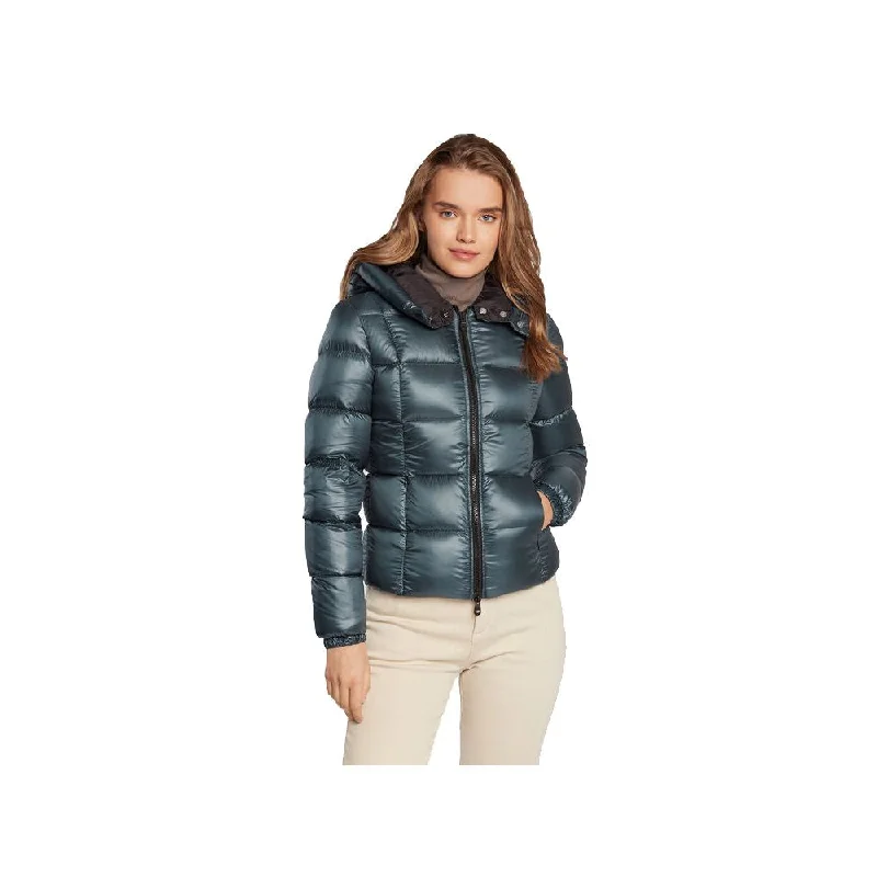 Refrigiwear Green Polyester Jackets & Coat Denim Fabric Leather Fabric Suede Fabric