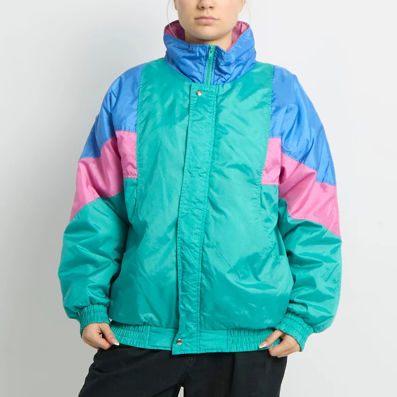 Satin Ski Jacket - 14 Print Jacket Jacquard Jacket Embroidered Jacket