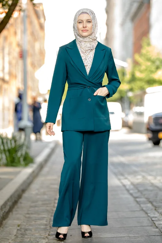 Teal Jacket and Pants Suit Set-CLEARANCE Collared Jacket Crew Neck Jacket Turtle Neck Jacket Teal Jacket and Pants Suit Set-CLEARANCE Collared Jacket Crew Neck Jacket Turtle Neck Jacket