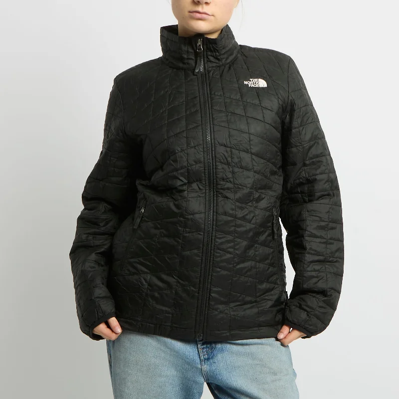 The North Face Quilted Jacket - UK 10 Wool Fabric Cashmere Fabric Tweed Fabric