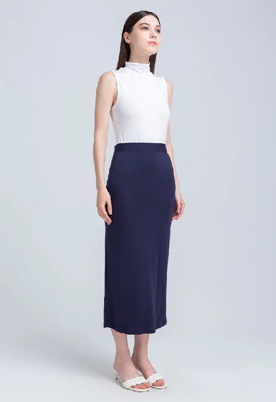Long Basic Skirt denim skirt fashionable