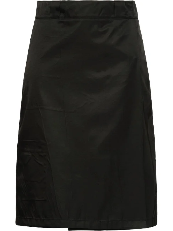 flap front midi skirt relaxed fit skirt