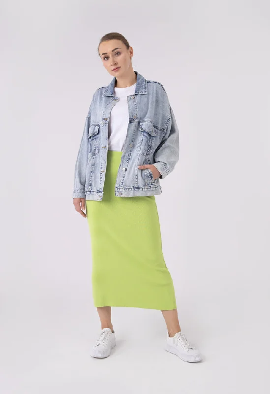 Smart Classic Solid Knitted Skirt velvet skirt luxury