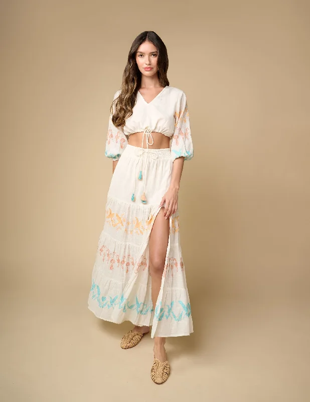 Alethia Maxi Skirt silk skirt luxurious