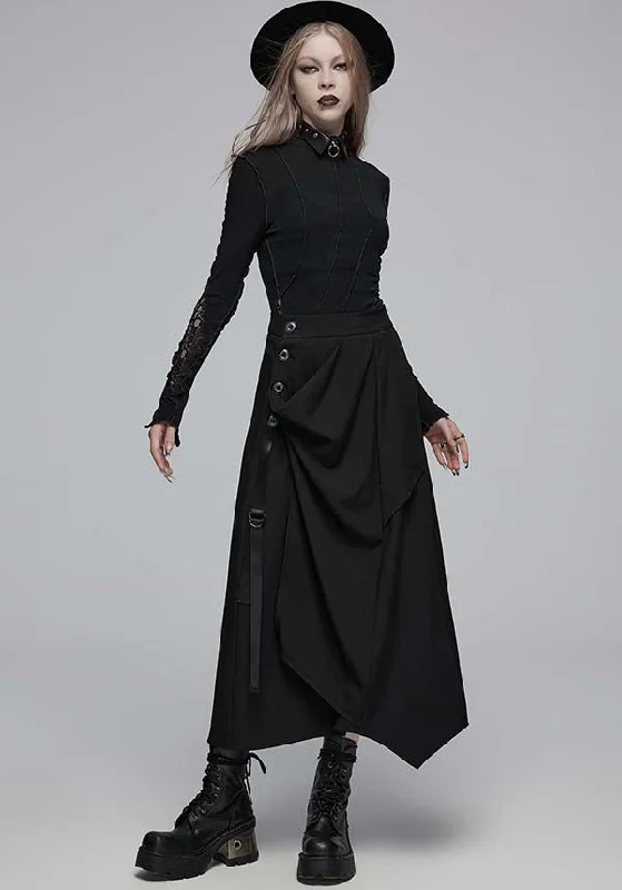 Helena | HIGH WAISTED MAXI SKIRT vintage skirt charm
