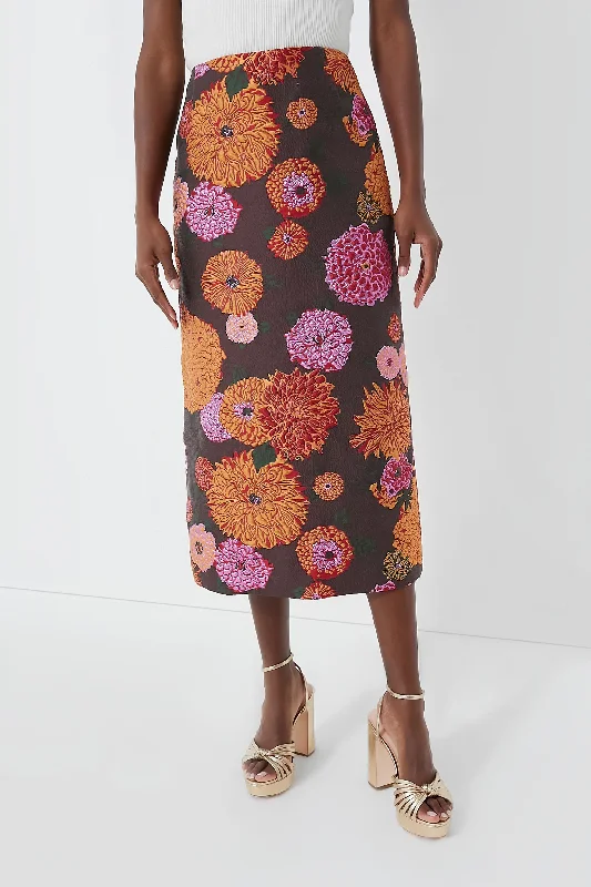 Jacquard Gyn Pencil Skirt cashmere skirt soft