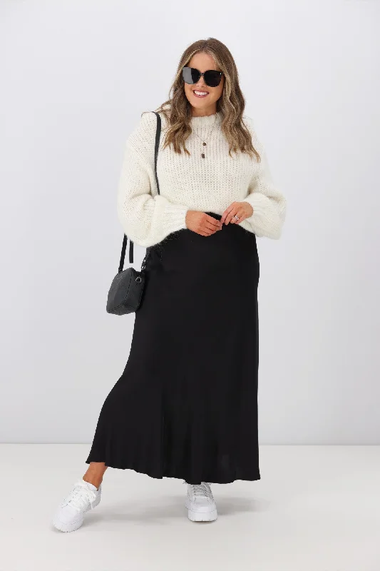 Jane James Margot Skirt Black denim skirt durable