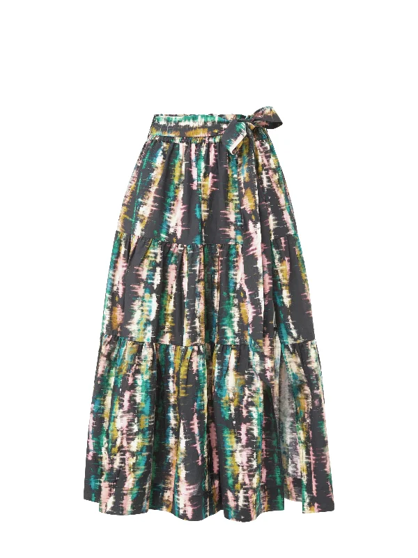 Jenni Skirt Bimini Sky floral skirt print