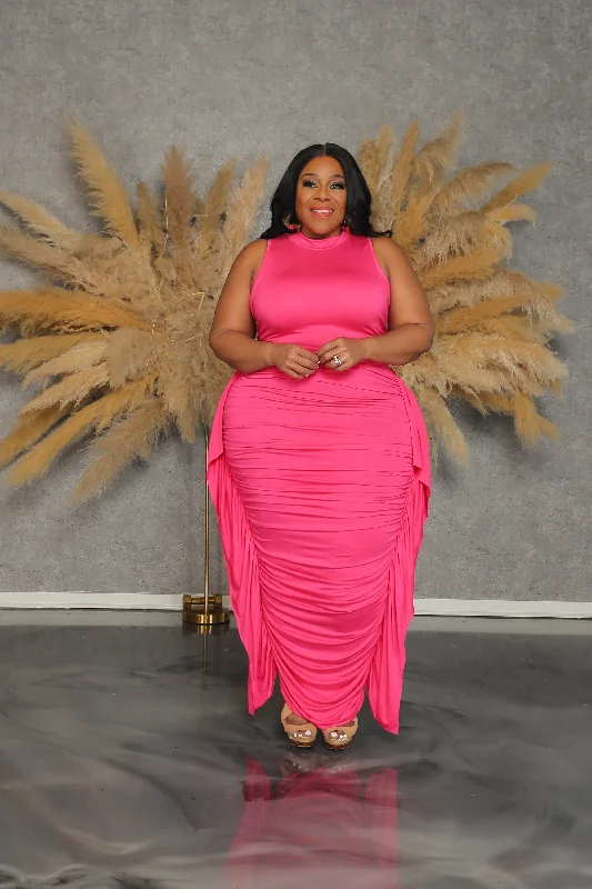 Pink You Better Work Skirt Set linen skirt natural