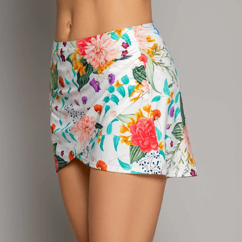 SUNRISE BLUSH COVER UP SKIRT silk skirt sleek