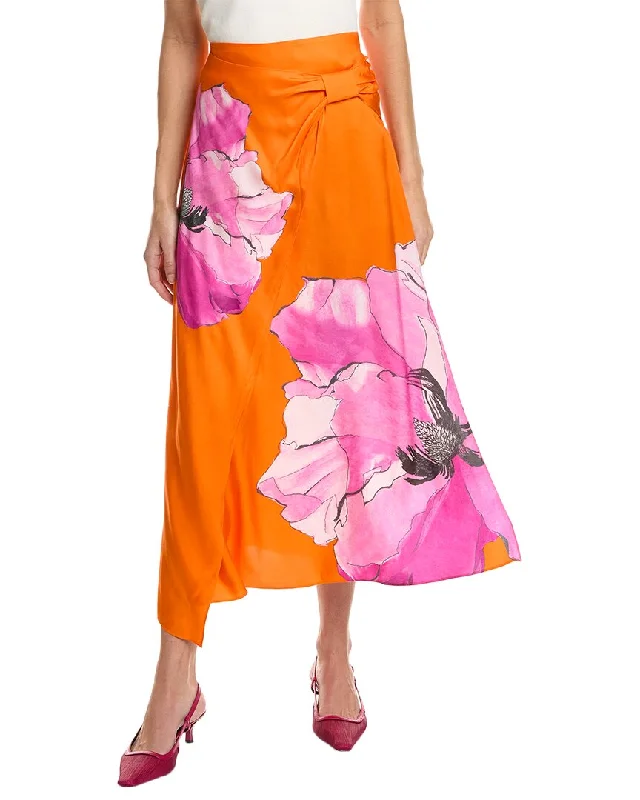 Ted Baker Gathered Front Skirt leather skirt sleek