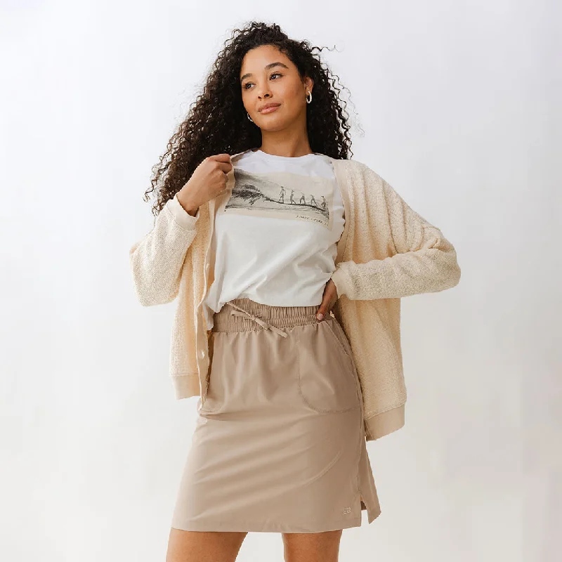 The Away Skirt, Cobblestone low waist skirt