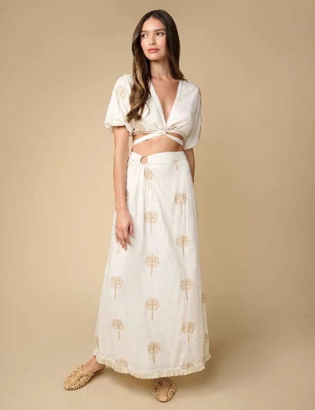 Thea Maxi Skirt tiered skirt playful