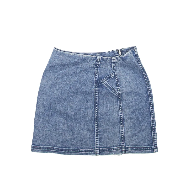WILD FABLE Y2K Acid Wash Short Mini Skirt Blue Denim Womens XS silk skirt luxurious