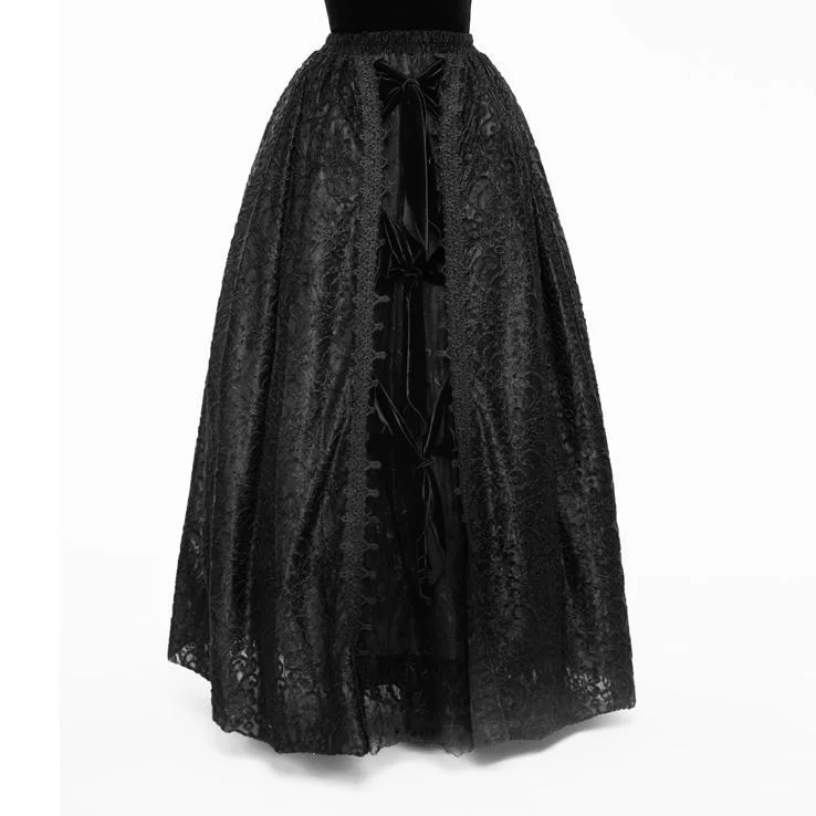 Women's Gothic Slip On Lace Skirt athletic skirt fit
